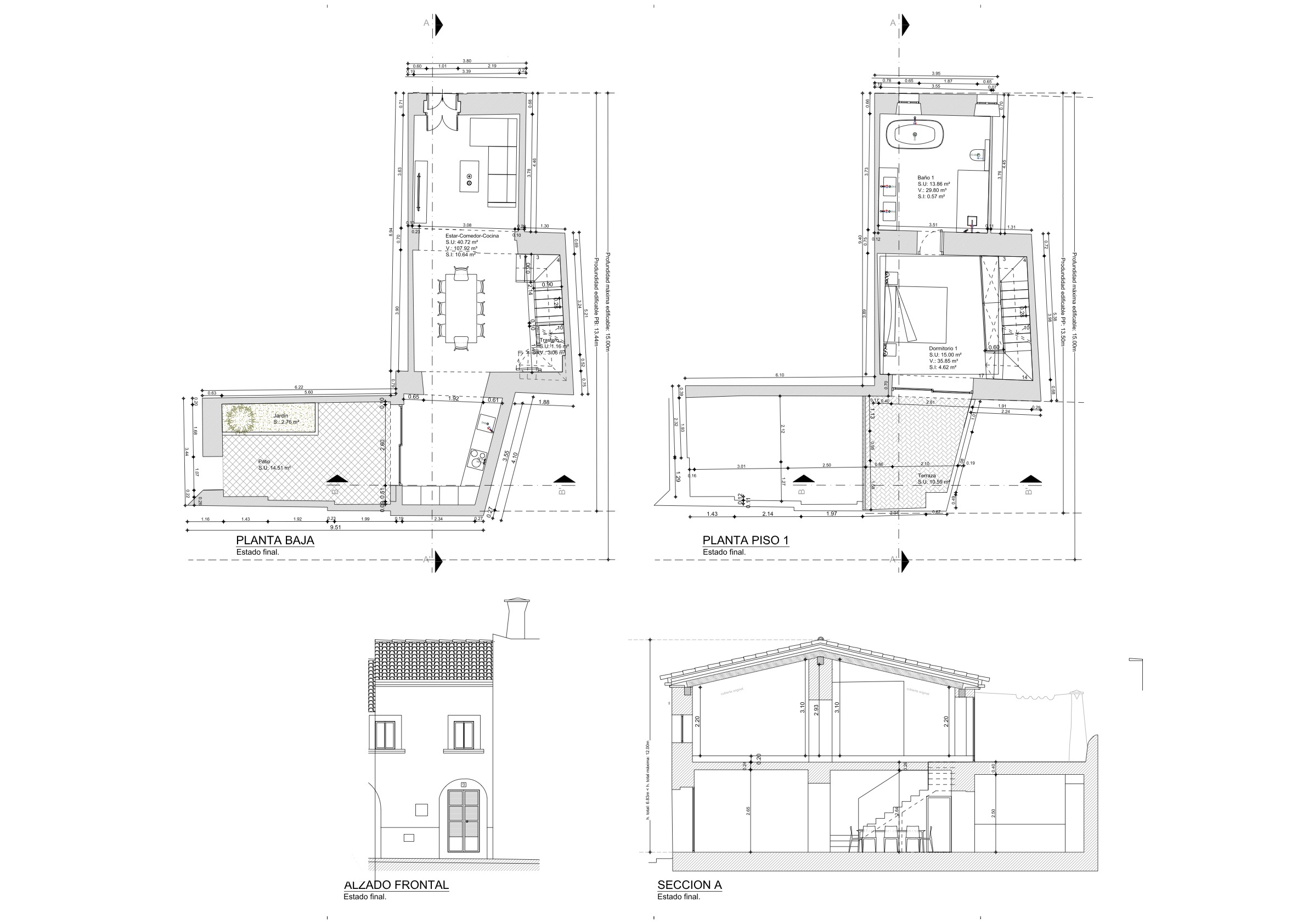  - Nuevo proyecto de pequeña casa de pueblo totalmente reformada a pocos minutos del centro de Santanyí